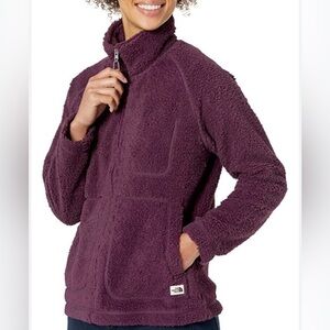 NWT The North Face Ridge Fleece Full Zip Jacket Purple Relaxed Fit Size XS